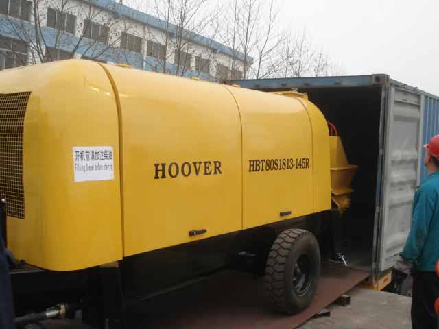 Load to Peru,HBT80S Diesel Concrete Pump 