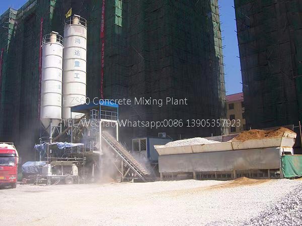 出口多哥HZSM60混凝土搅拌站